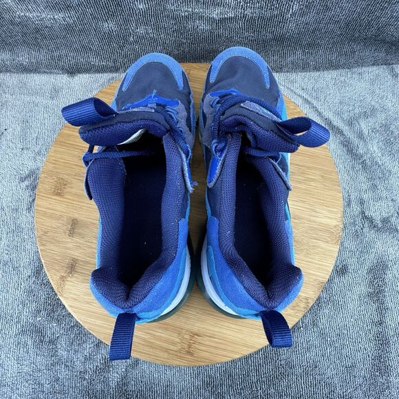 Nike Air Max 270 React Shoes Boys Size 6Y Blue Basketball Hoops Sneakers BQ0103 - Picture 6 of 9
